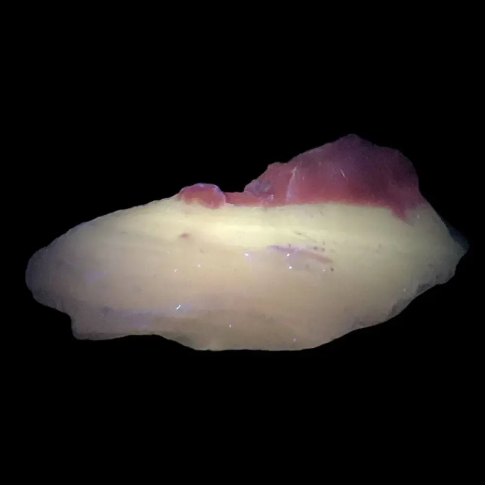 Lavender Pink Art Glass Cullet Layered Glowing Manganese‎ Slag Glass #4GX171
